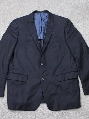 John Varvatos USA Blazer Mens 44 R Black Wool Jacket Casual Business 2 Button